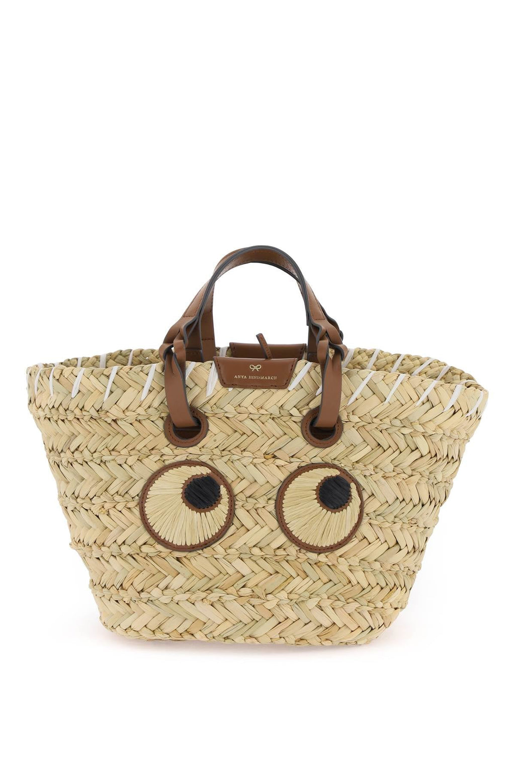 Paper Eyes Basket Bag