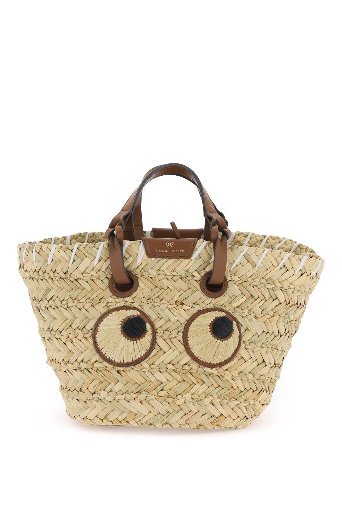 Paper Eyes Basket Bag