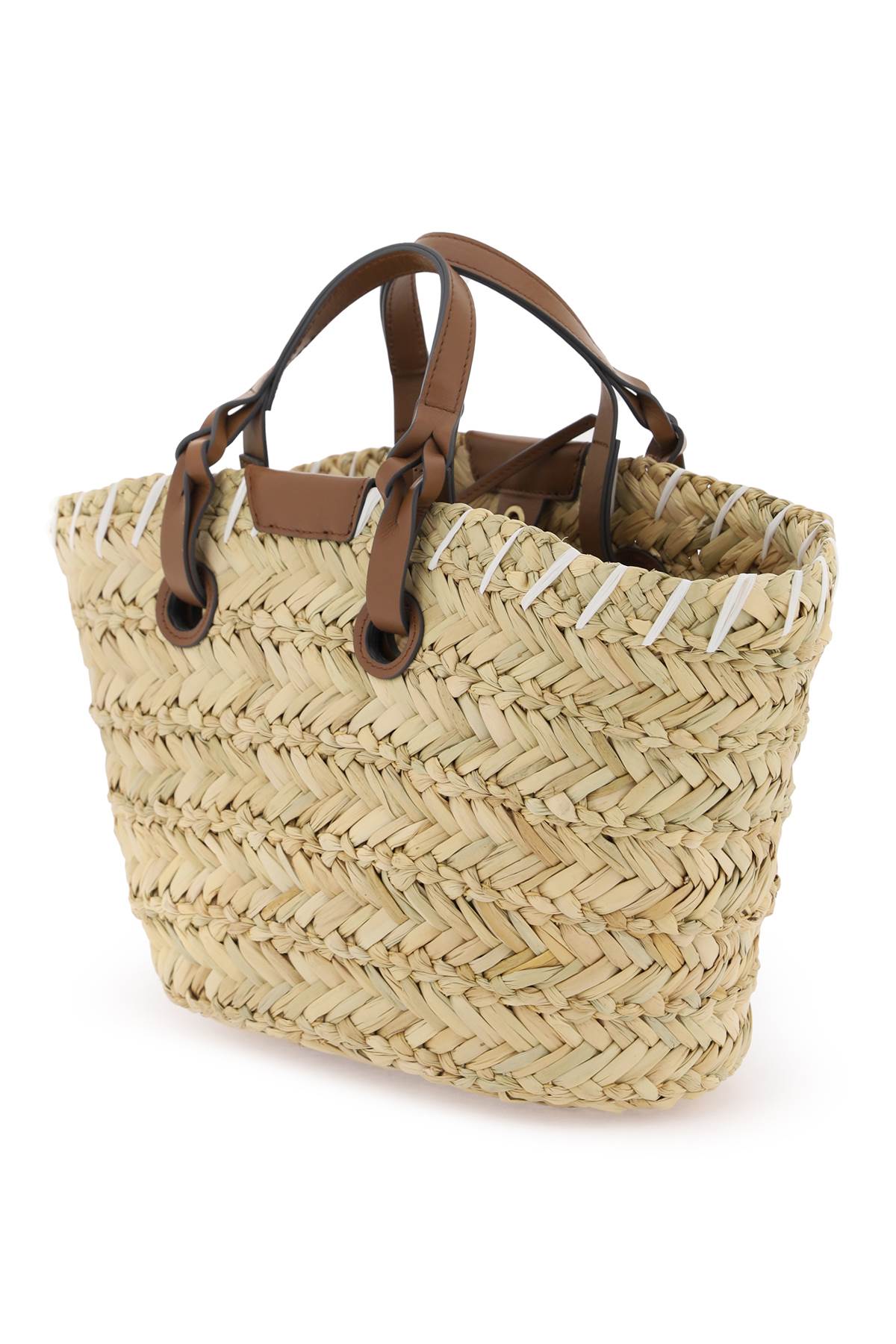 Paper Eyes Basket Bag
