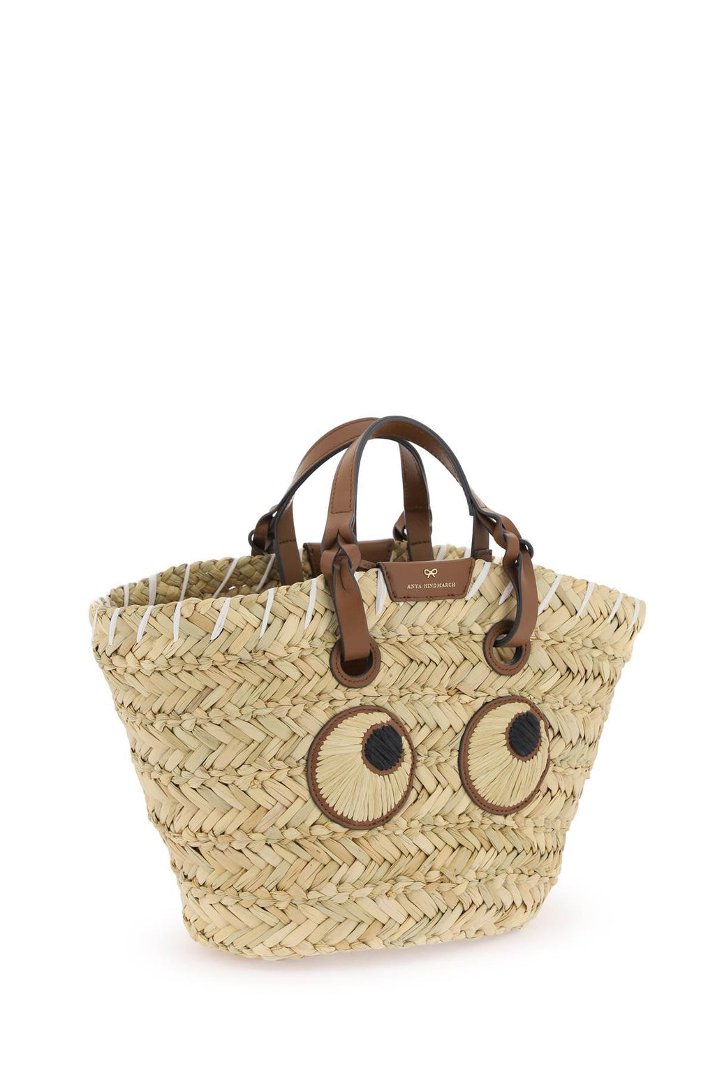 Paper Eyes Basket Bag