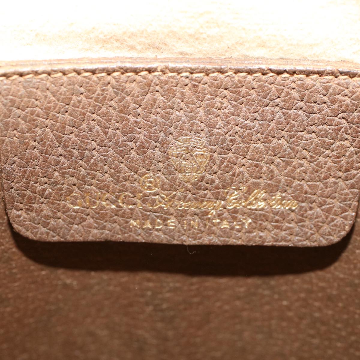 GUCCI GG Canvas Web Sherry Line Shoulder Bag PVC Leather Beige Red 50513