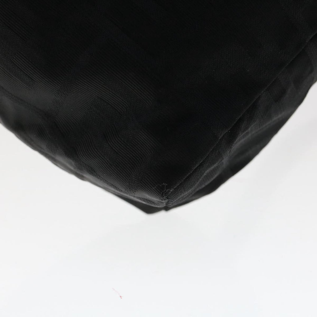 FENDI Zucca Canvas Shoulder Bag Nylon Black 50534