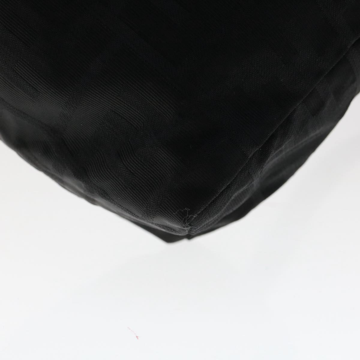 FENDI Zucca Canvas Shoulder Bag Nylon Black 50534