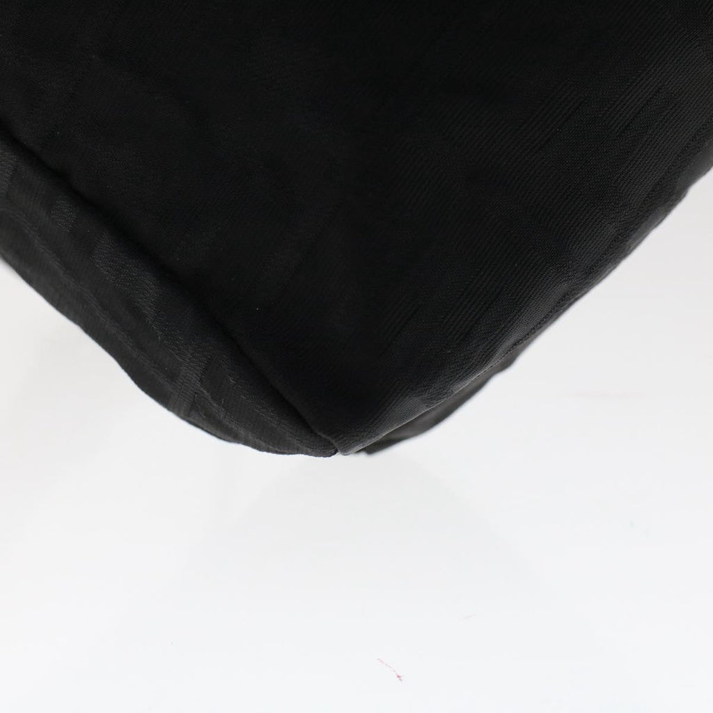 FENDI Zucca Canvas Shoulder Bag Nylon Black 50534
