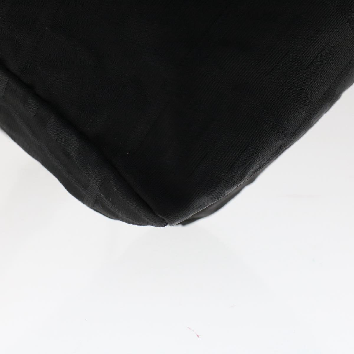 FENDI Zucca Canvas Shoulder Bag Nylon Black 50534