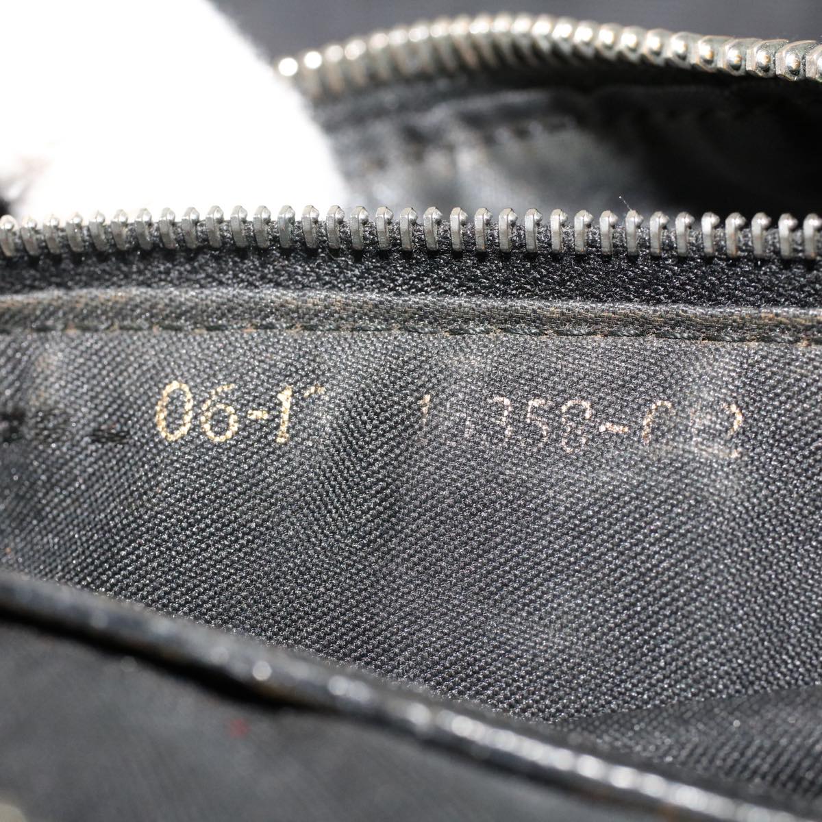 FENDI Zucca Canvas Shoulder Bag Nylon Black 50534