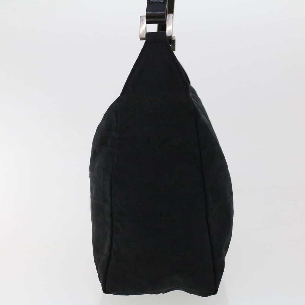 FENDI Zucca Canvas Shoulder Bag Nylon Black 50534