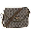 GUCCI PLUS GG Canvas Shoulder Bag PVC Leather Beige 50535