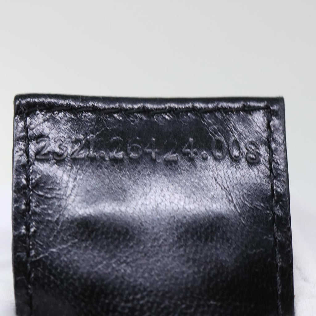 FENDI Mamma Baguette Shoulder Bag Nylon Black 50576