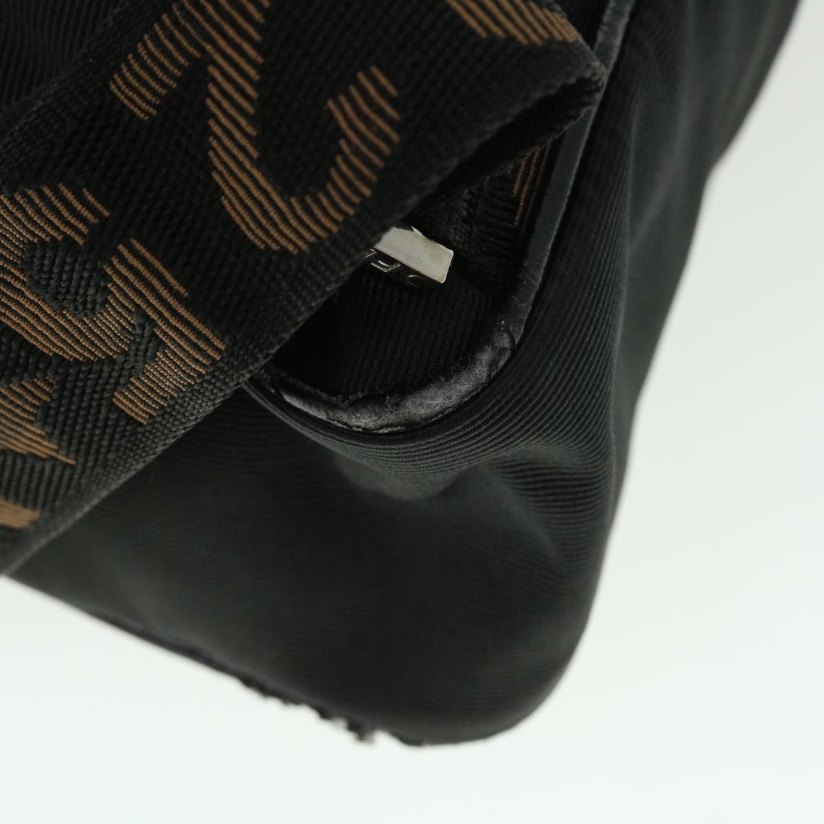 FENDI Backpack Nylon Black 50596