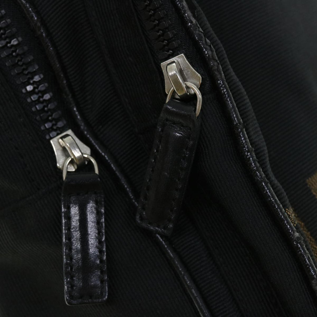 FENDI Backpack Nylon Black 50596