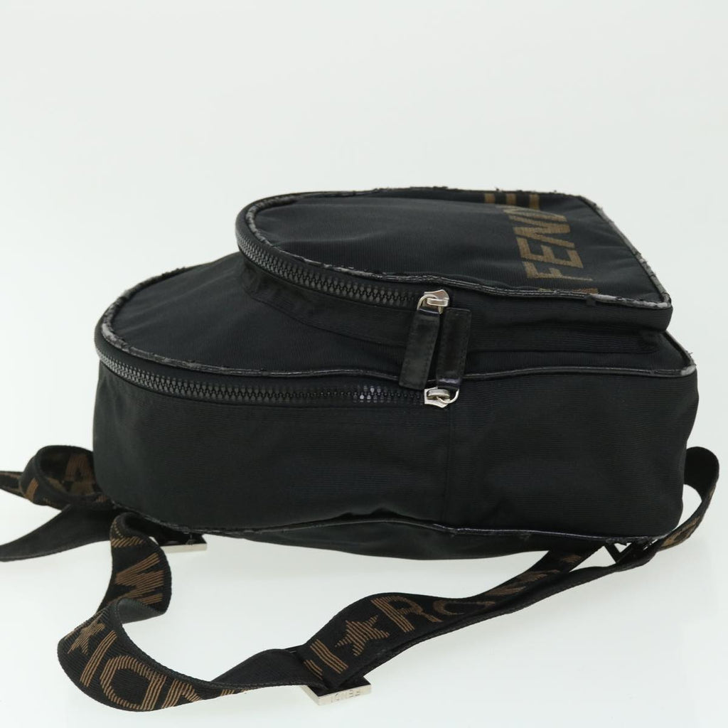 FENDI Backpack Nylon Black 50596