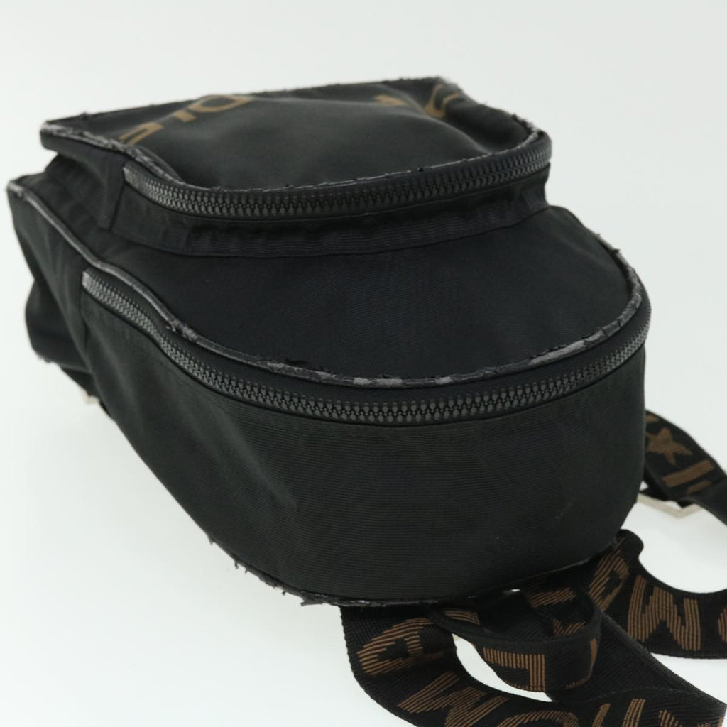 FENDI Backpack Nylon Black 50596