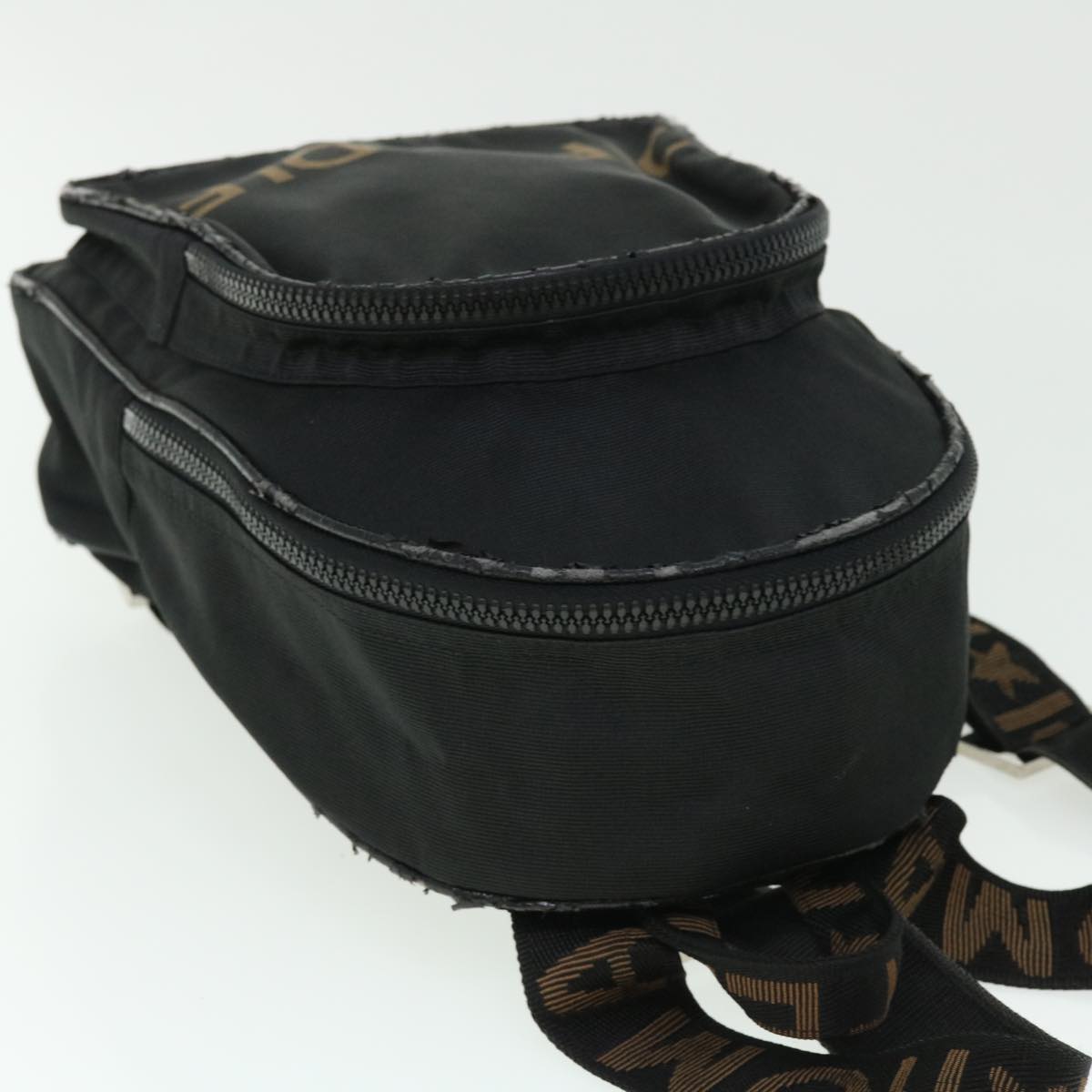 FENDI Backpack Nylon Black 50596