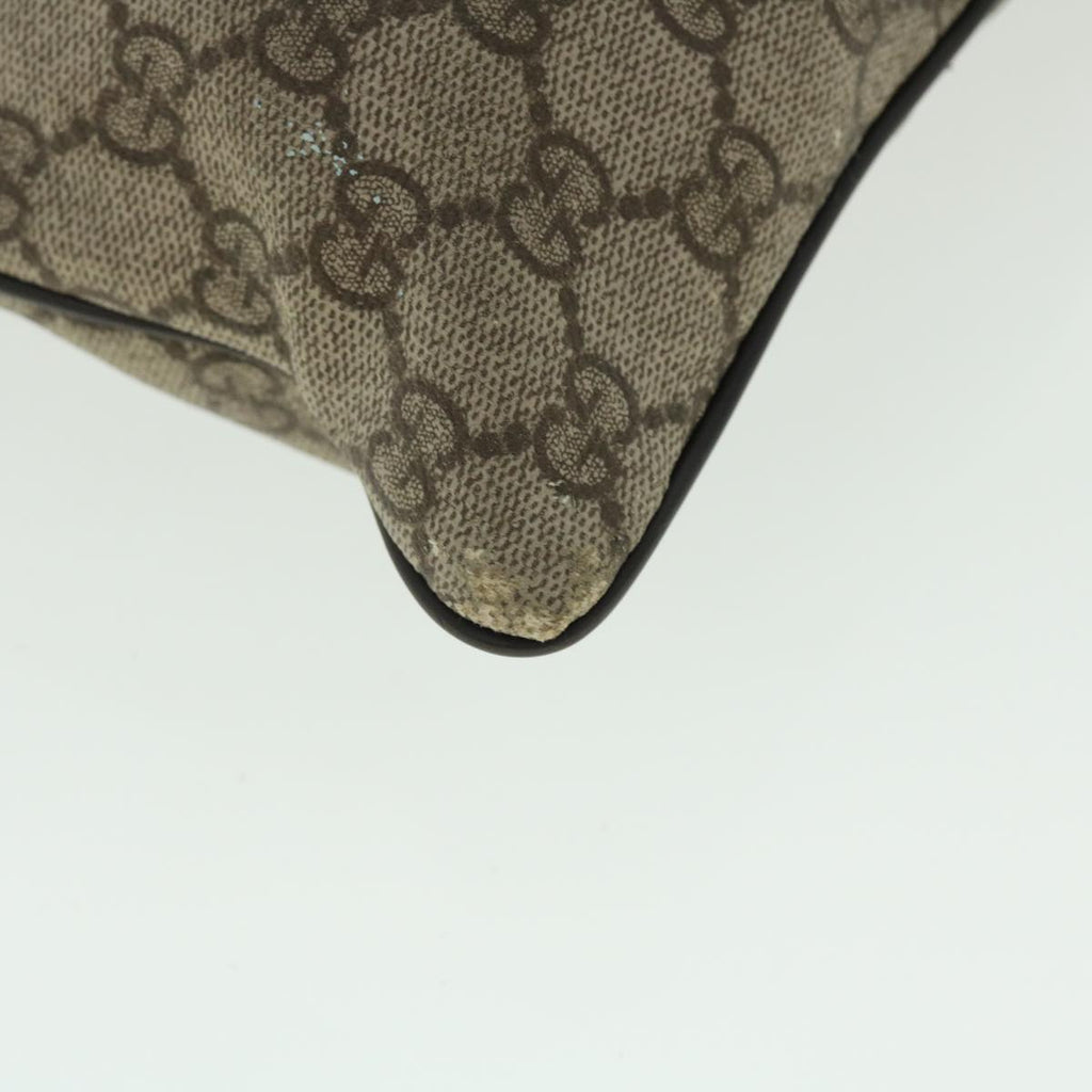 GUCCI GG Canvas Shoulder Bag PVC Leather Beige 141626 50737