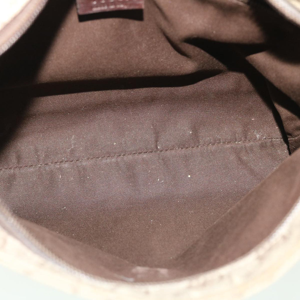 GUCCI GG Canvas Shoulder Bag PVC Leather Beige 141626 50737