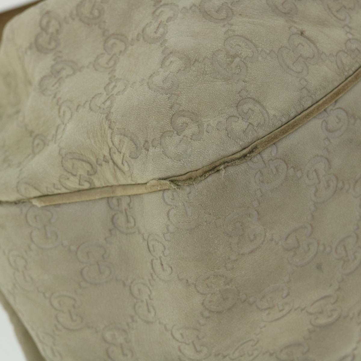 GUCCI GG Canvas Guccissima Shoulder Bag Beige 232955 50740