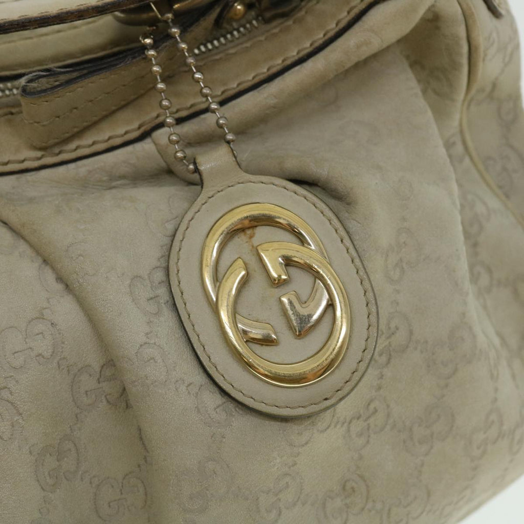 GUCCI GG Canvas Guccissima Shoulder Bag Beige 232955 50740