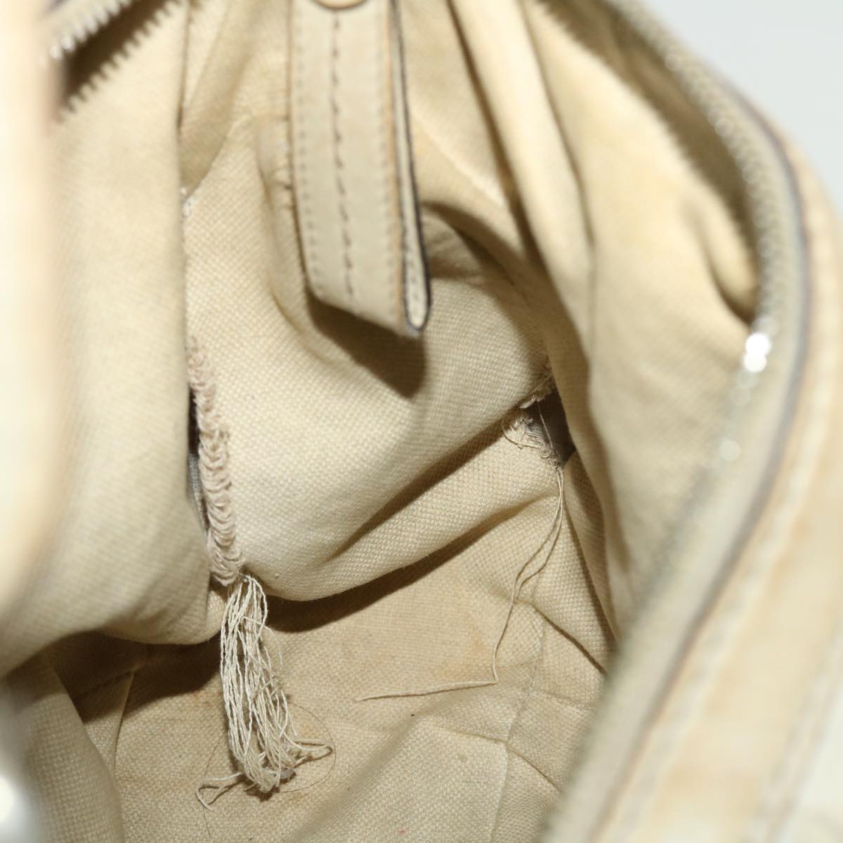 GUCCI GG Canvas Guccissima Shoulder Bag Beige 232955 50740