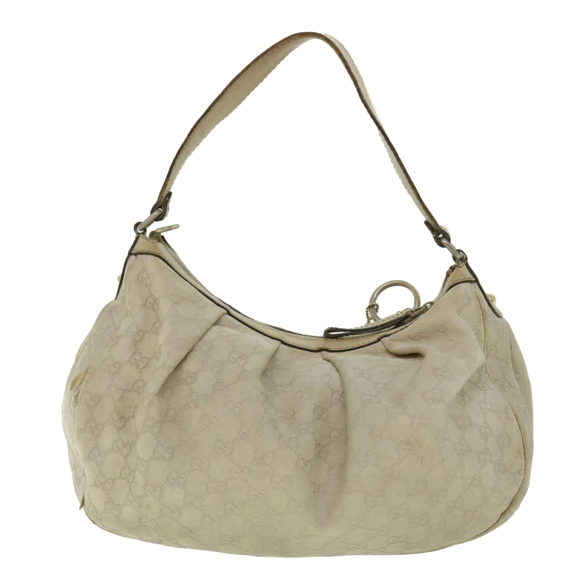 GUCCI GG Canvas Guccissima Shoulder Bag Beige 232955 50740