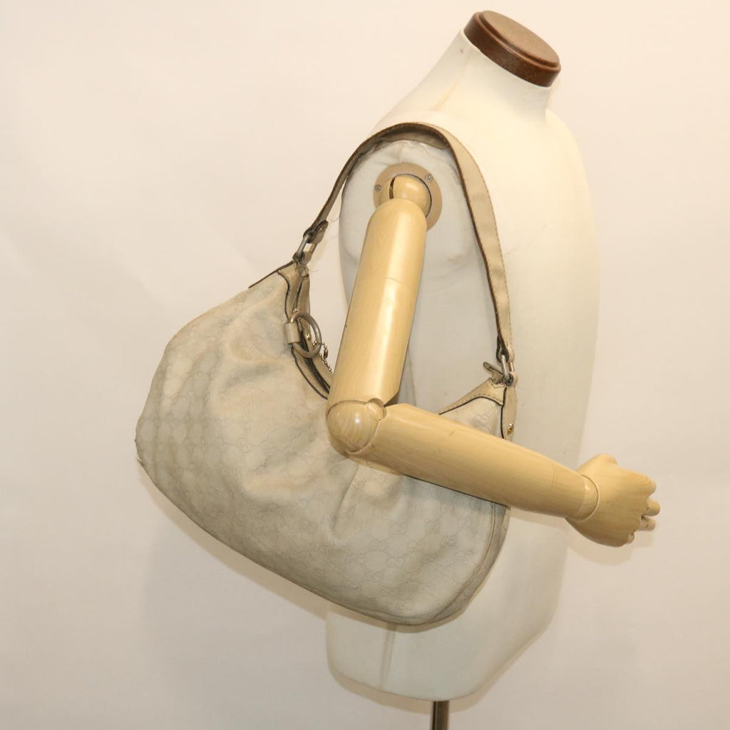 GUCCI GG Canvas Guccissima Shoulder Bag Beige 232955 50740