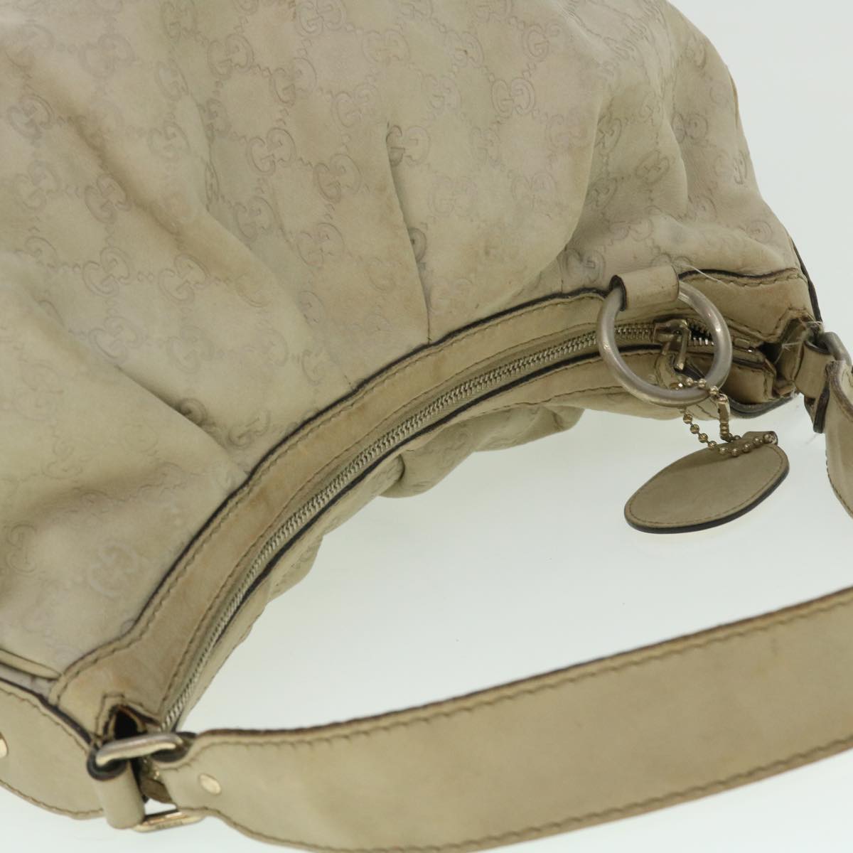 GUCCI GG Canvas Guccissima Shoulder Bag Beige 232955 50740