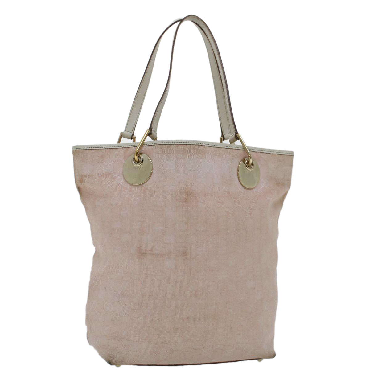 GUCCI GG Canvas Tote Bag Pink 120836 50741