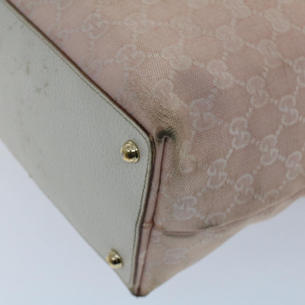 GUCCI GG Canvas Tote Bag Pink 120836 50741