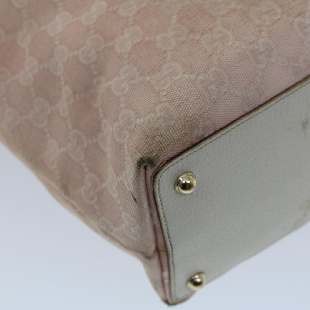 GUCCI GG Canvas Tote Bag Pink 120836 50741
