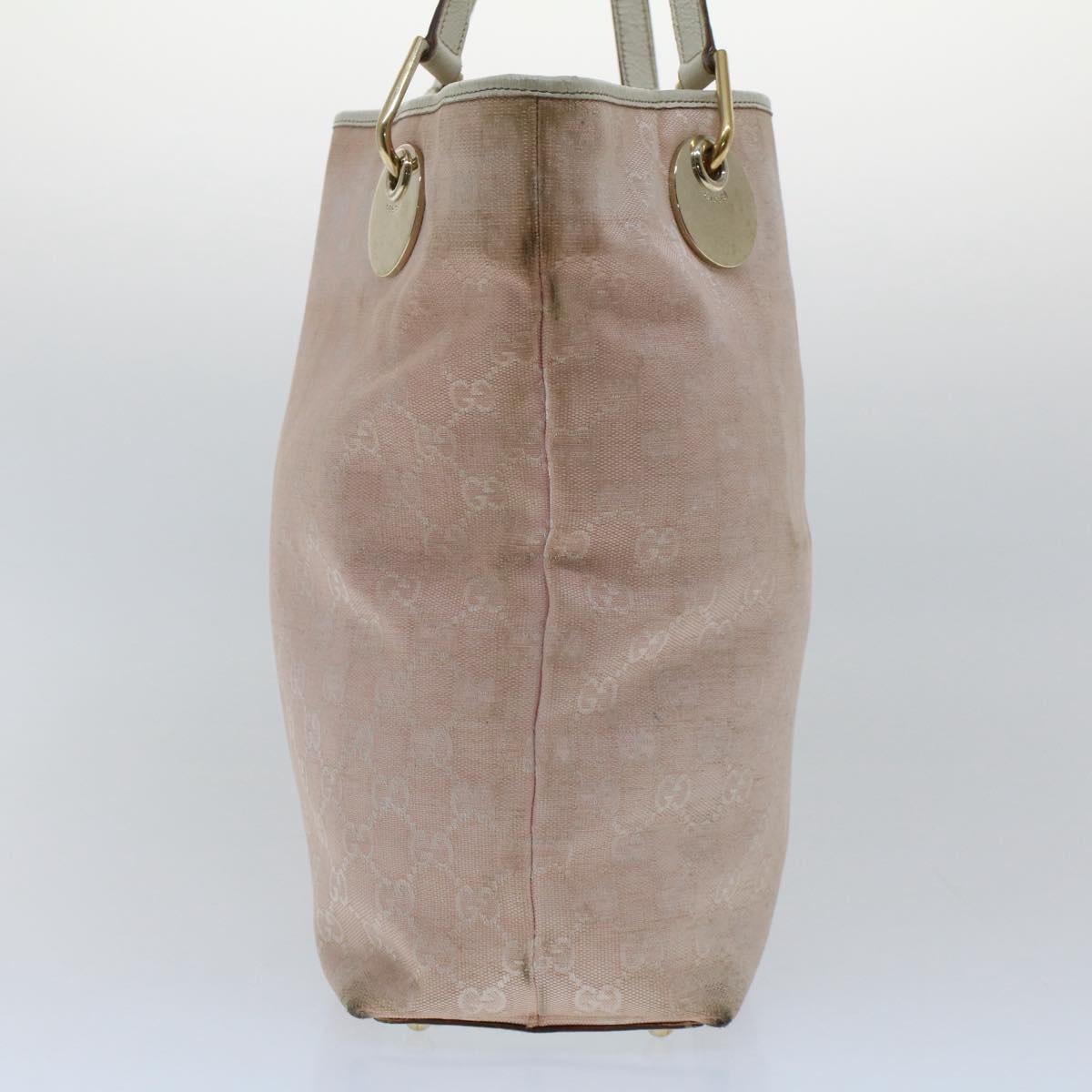GUCCI GG Canvas Tote Bag Pink 120836 50741