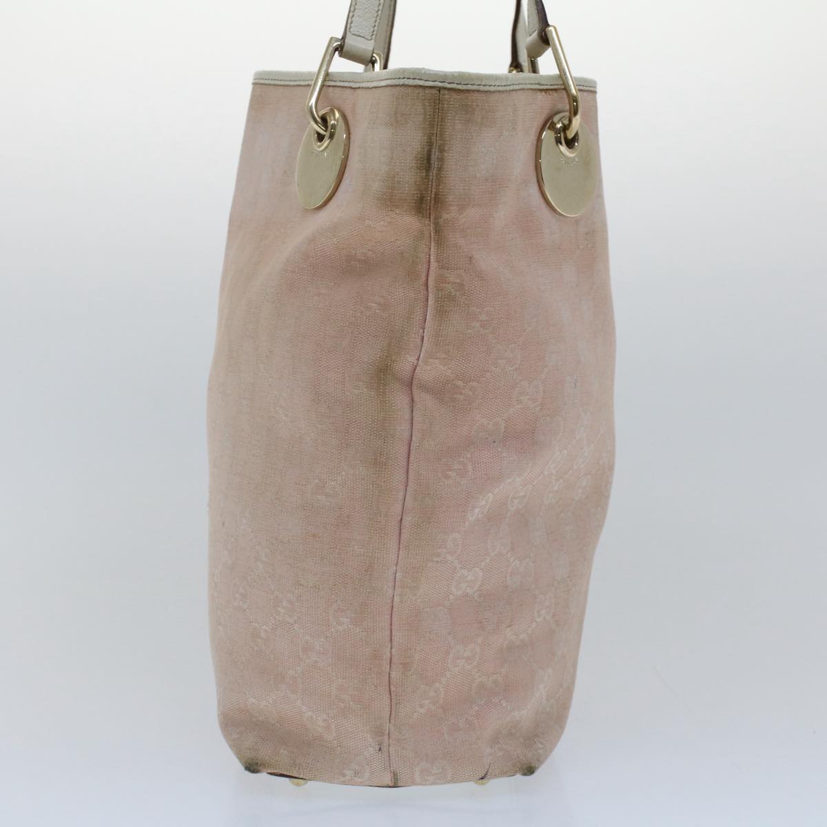GUCCI GG Canvas Tote Bag Pink 120836 50741