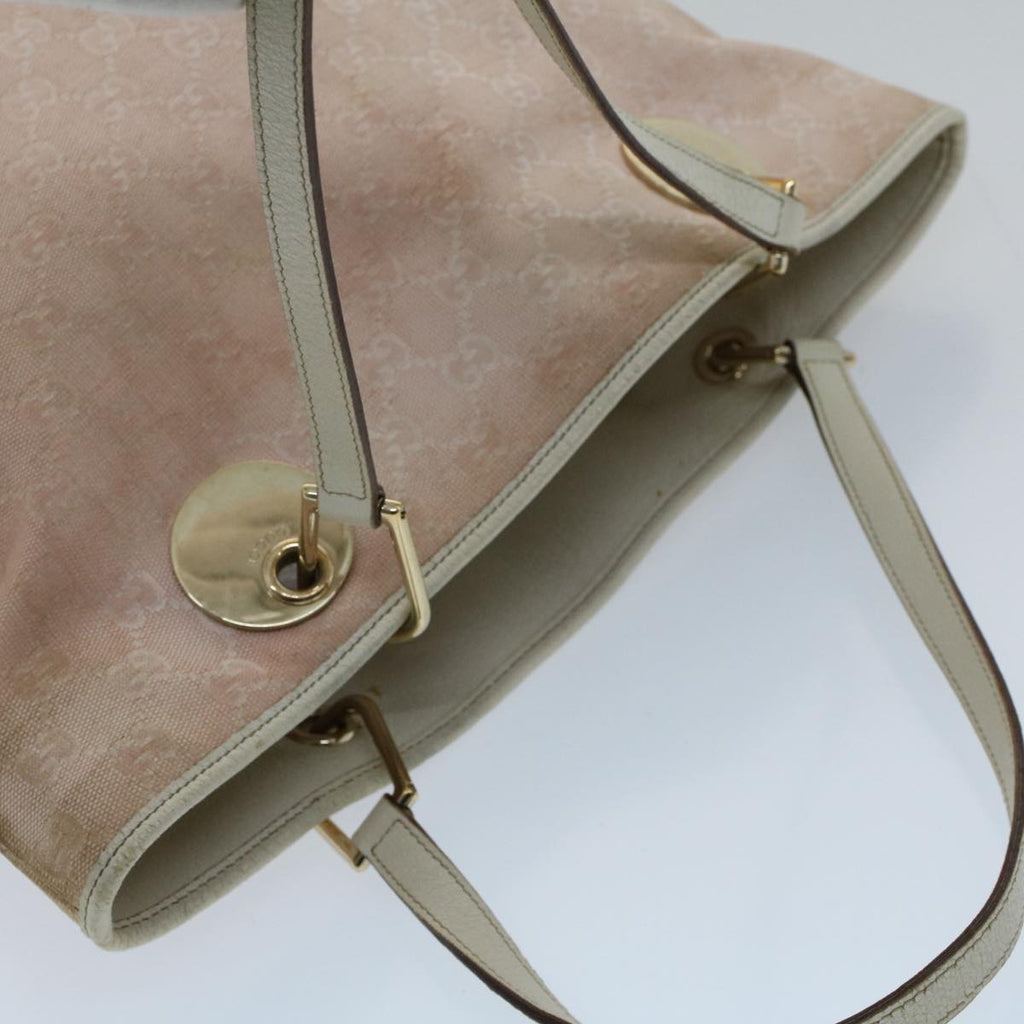 GUCCI GG Canvas Tote Bag Pink 120836 50741