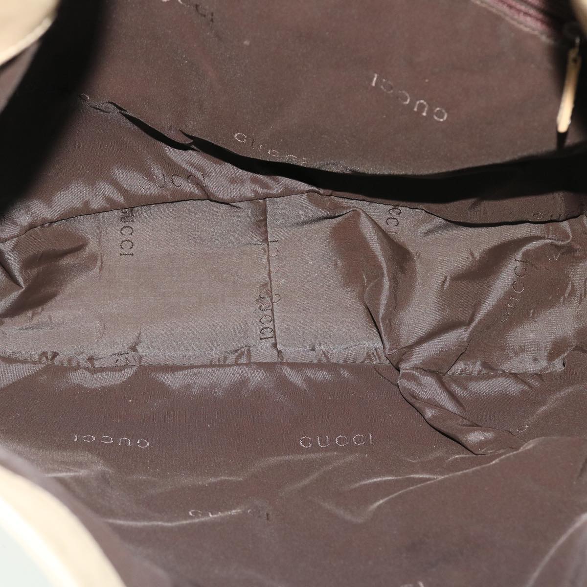 GUCCI Bamboo Shoulder Bag Leather 2way Beige 50744