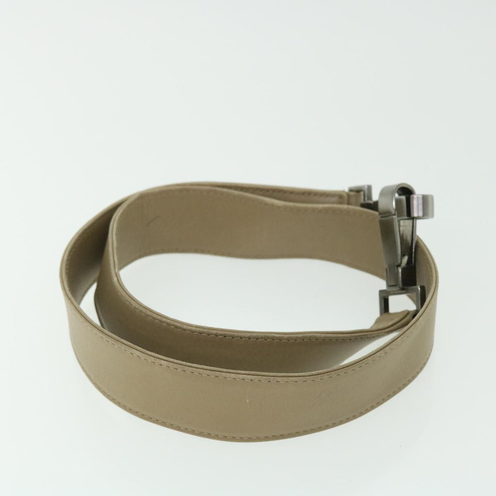 GUCCI Bamboo Shoulder Bag Leather 2way Beige 50744