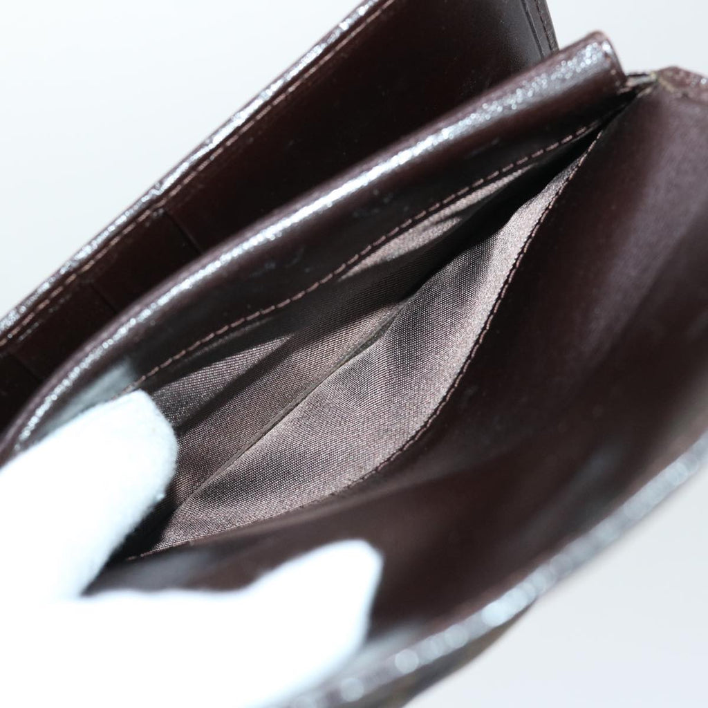 FENDI Zucca Canvas Wallet Black Brown 50751