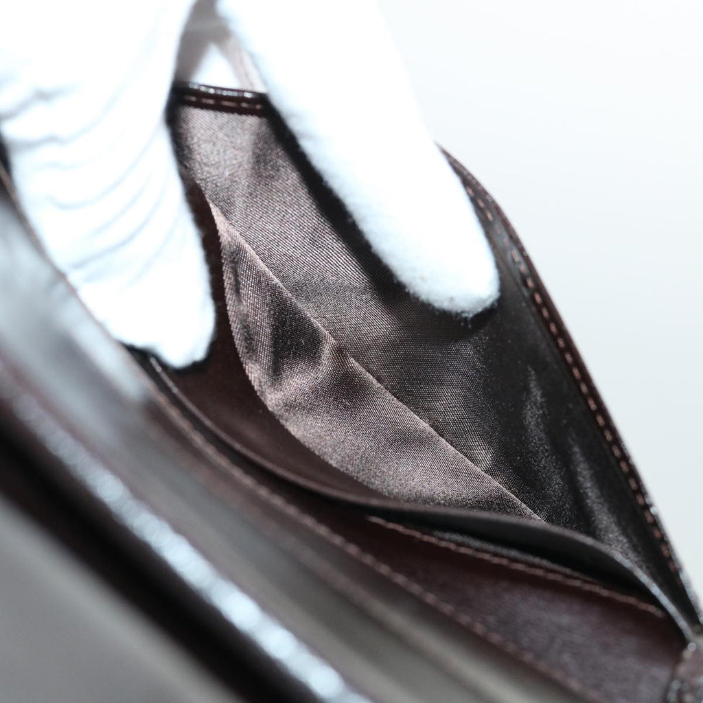 FENDI Zucca Canvas Wallet Black Brown 50751