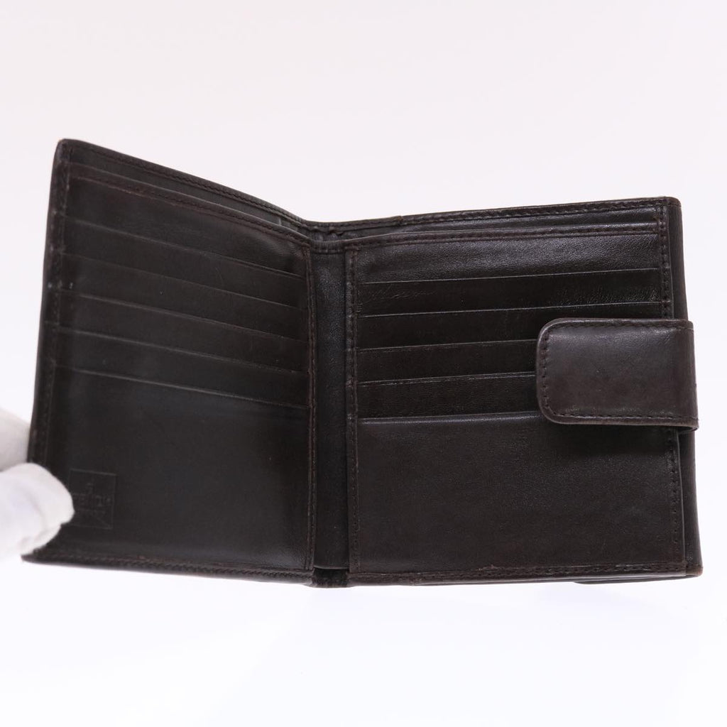 FENDI Zucca Canvas Wallet Black Brown 50832
