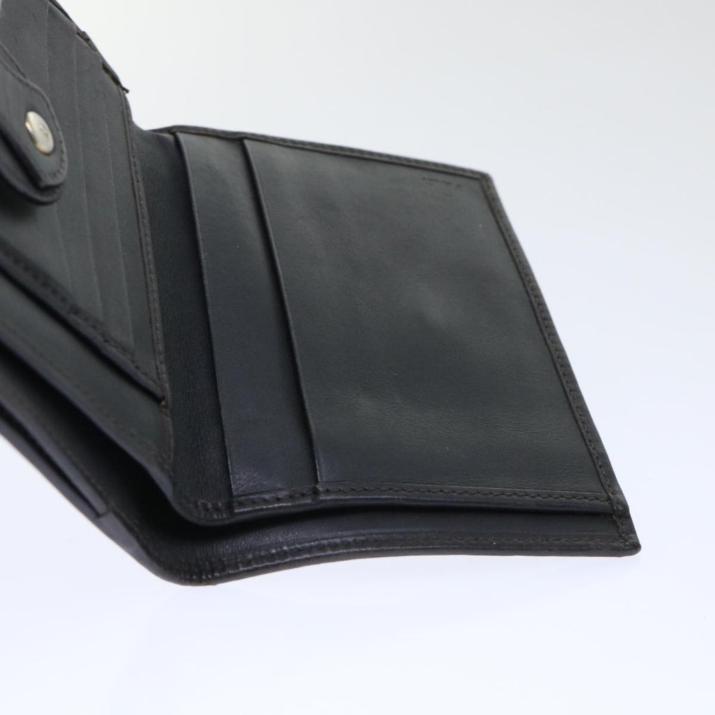 FENDI Zucca Canvas Wallet Black Brown 50855