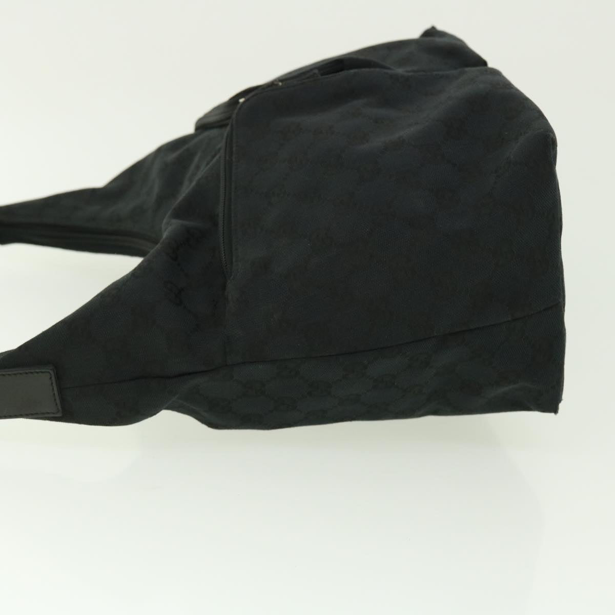 GUCCI GG Canvas Shoulder Bag Leather Black 001 3380 1705 50999
