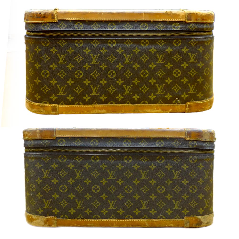 Louis Vuitton Stratos 80 Trunk M23232 Monogram Brown G  Leather Canvas Dial Lock Travel Bag