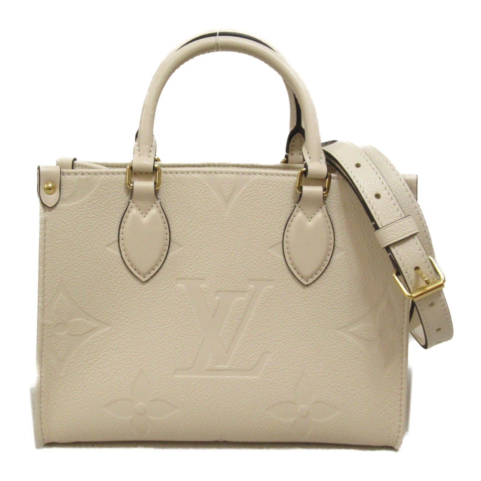 Louis Vuitton Louis Vuitton On The Gor PM Tote Bag 2w Shoulder Bag Leather Monogram Amplant  Ivory M46569