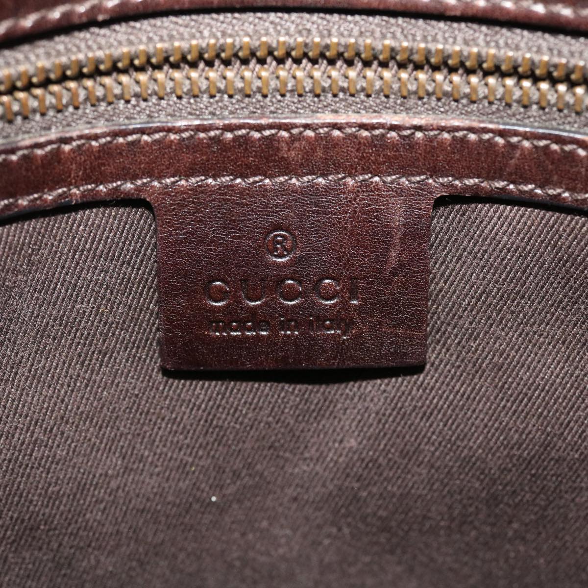 GUCCI GG Canvas Shoulder Bag Leather Beige 109097 2123 51010