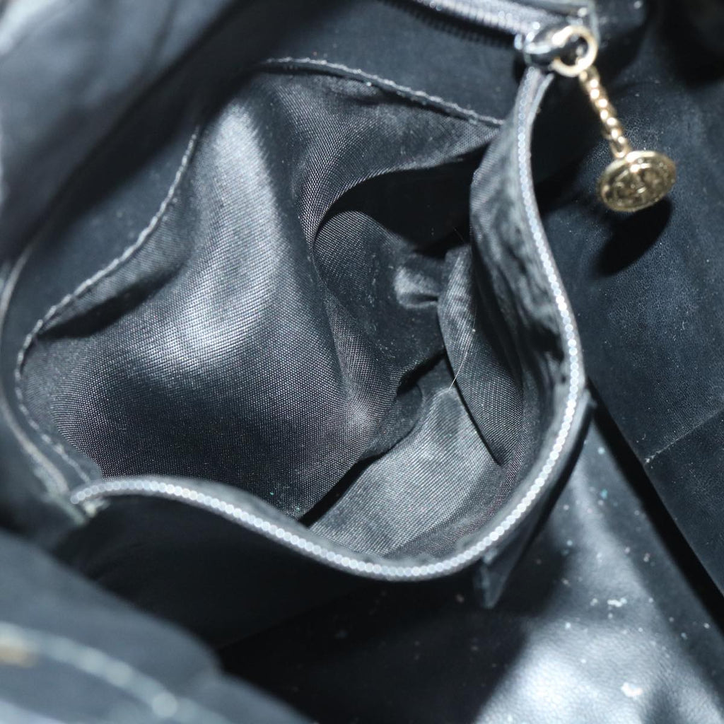 GUCCI Bamboo Shoulder Bag Leather 2way Black 001 2684 1657 51016