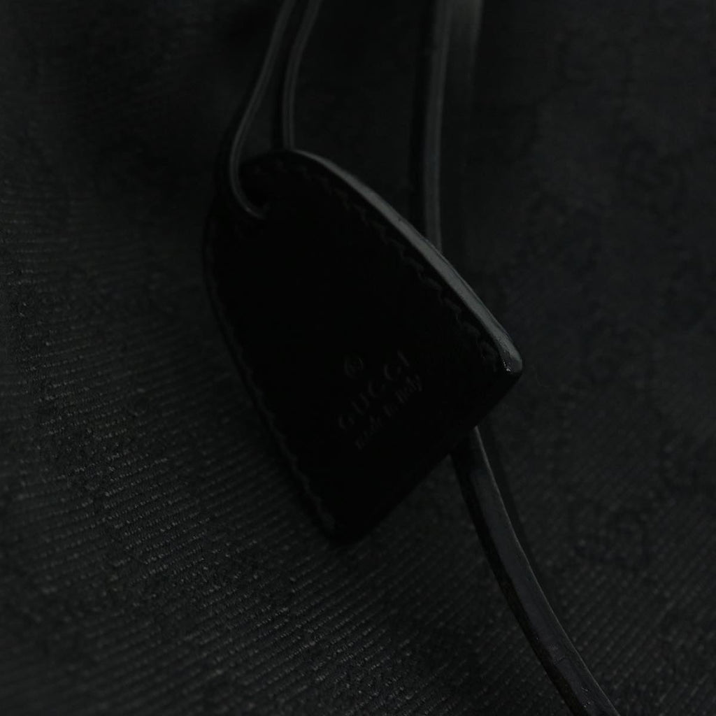 GUCCI GG Canvas Tote Bag Leather Black 101920 3444 51025