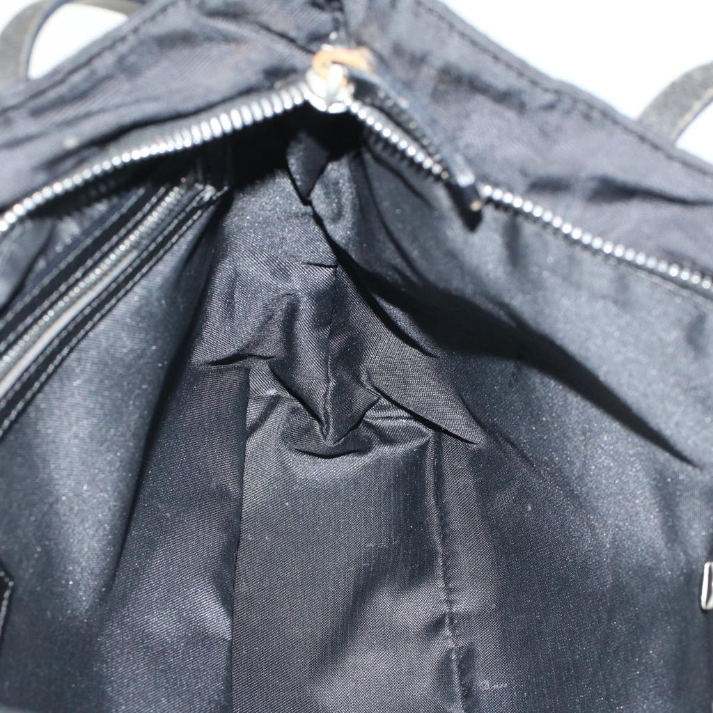 FENDI Zucca Canvas Shoulder Bag Black 51038