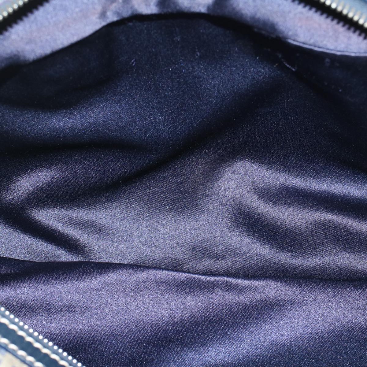 FENDI Zucchino Canvas Hand Bag Navy 51041