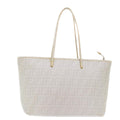 FENDI Zucca Canvas Tote Bag White 51044