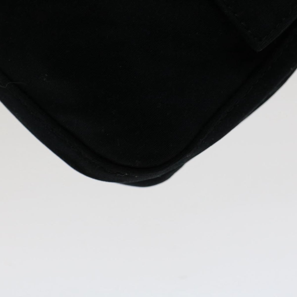 FENDI Mamma Baguette Shoulder Bag Nylon Black 51049