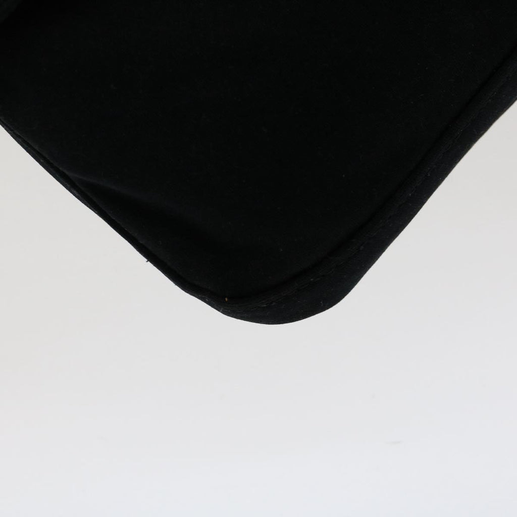 FENDI Mamma Baguette Shoulder Bag Nylon Black 51049