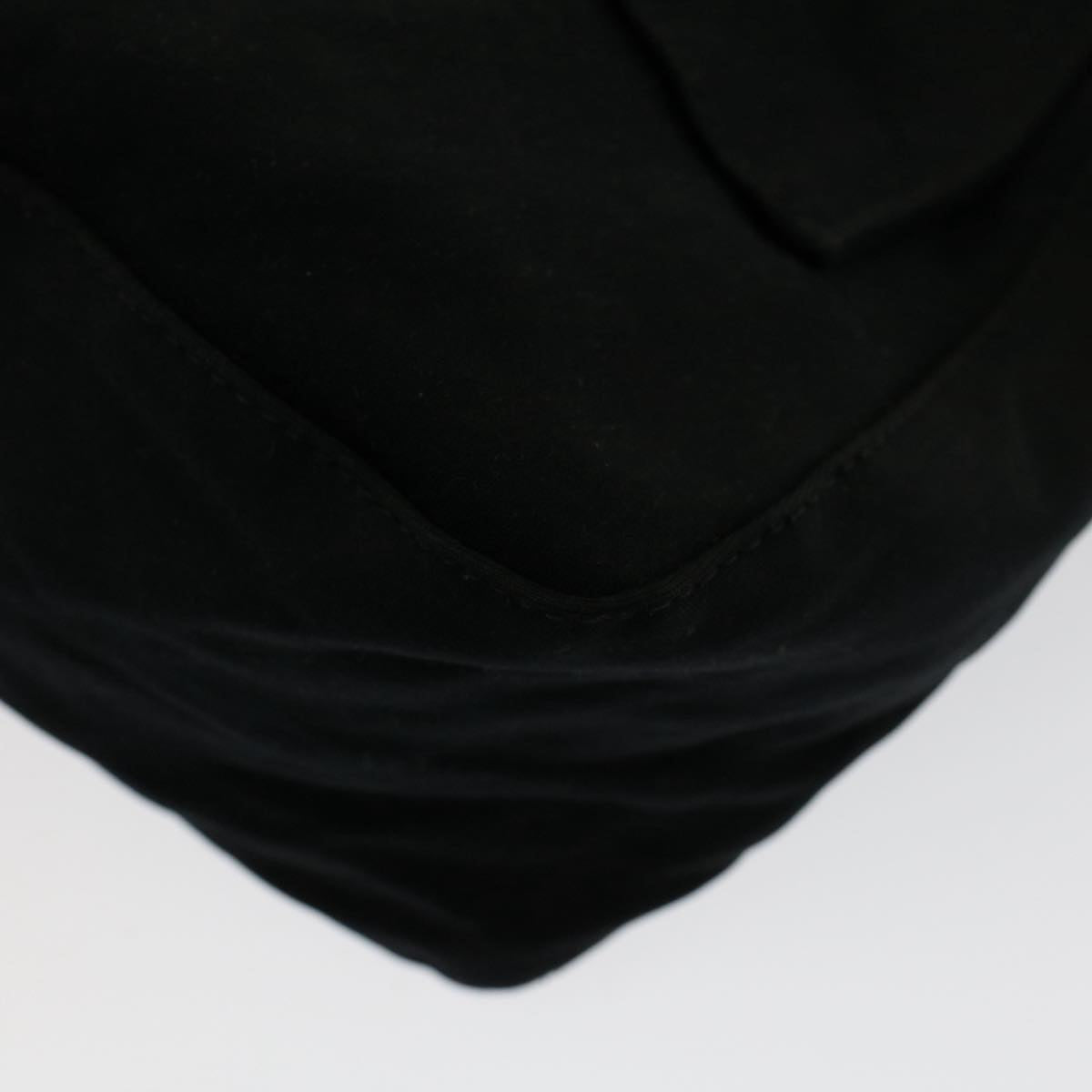 FENDI Mamma Baguette Shoulder Bag Nylon Black 51051